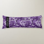 Lila Camouflage Ihr Name personalisieren Seitenschläferkissen (Vorderseite)
