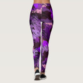 Lila Camouflage Ladys Leggings (Rückseite)