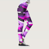 Lila Camouflage-Leggings Leggings (Rechts)