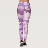 Lila Camouflage-Leggings Leggings (Rückseite)