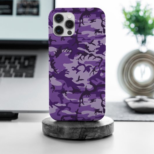 Lila Camouflage, Militär, Armee Case-Mate iPhone Hülle