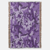 Lila Camouflage, Militär, Armee Decke (Vorderseite Vertikal)