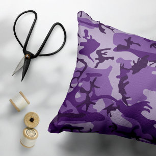 Lila Camouflage, Militär, Armee Dekokissen