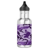 Lila Camouflage, Militär, Armee Edelstahlflasche (Rechts)