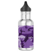 Lila Camouflage, Militär, Armee Edelstahlflasche (Links)