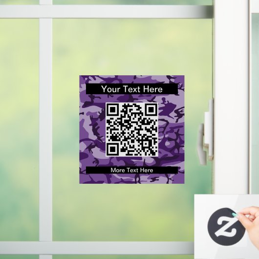 Lila Camouflage, Militär, Armee Fensteraufkleber (Zuhause)