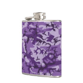 Lila Camouflage, Militär, Armee Flachmann (Links)