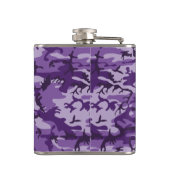 Lila Camouflage, Militär, Armee Flachmann (Rückseite)