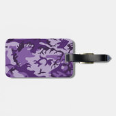 Lila Camouflage, Militär, Armee Gepäckanhänger (Rückseite horizontal)