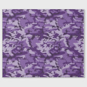 Lila Camouflage, Militär, Armee Geschenkpapier (Flach)
