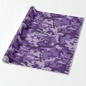 Lila Camouflage, Militär, Armee Geschenkpapier (Ungerollt)