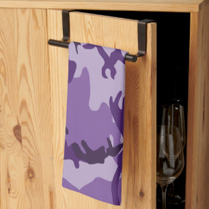 Lila Camouflage, Militär, Armee Geschirrtuch