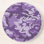 Lila Camouflage, Militär, Armee Getränkeuntersetzer (Vorne)