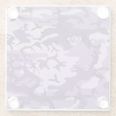 Lila Camouflage, Militär, Armee Glasuntersetzer (Rückseite)