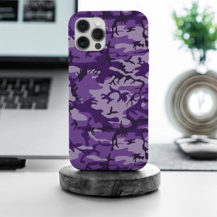 Lila Camouflage, Militär, Armee iPhone 15 Pro Max Hülle