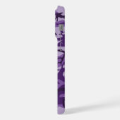 Lila Camouflage, Militär, Armee iPhone Hülle (Linke Seite)