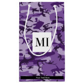 Lila Camouflage, Militär, Armee Kleine Geschenktüte (Rückseite)