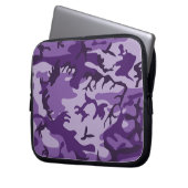Lila Camouflage, Militär, Armee Laptopschutzhülle (Vorderseite Links)