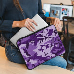 Lila Camouflage, Militär, Armee Laptopschutzhülle<br><div class="desc">Elegantes,  stilvolles und raffiniertes Tarnmuster in lila Farbe. Moderne und trendige Geschenke,  perfekt für den militärischen Liebhaber in Ihrem Leben.</div>