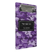 Lila Camouflage, Militär, Armee Mini Klemmbrett (Schrägansicht)