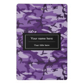 Lila Camouflage, Militär, Armee Mini Klemmbrett (Rückseite)