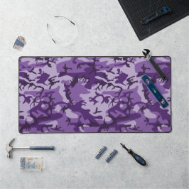 Lila Camouflage, Militär, Armee Schreibtischunterlage