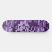 Lila Camouflage, Militär, Armee Skateboard (Horizontal)