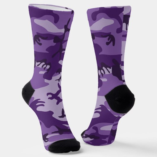 Lila Camouflage, Militär, Armee Socken (Gewinkelt)
