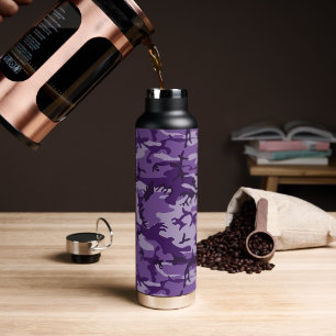 Lila Camouflage, Militär, Armee Trinkflasche