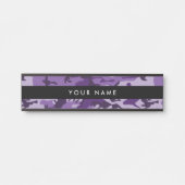 Lila Camouflage, Militär, Armee Türschild (Vorderseite )