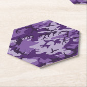 Lila Camouflage, Militär, Armee Untersetzer (angewinkelt)