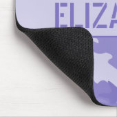Lila Camouflage Mit Monogramm Mousepad (Ecke)