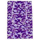 Lila Camouflage  Mittlere Geschenktüte (Vorderseite)