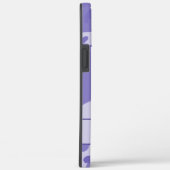 Lila Camouflage Monogramm Case-Mate iPhone Hülle (Rückseite / Rechts)