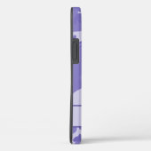 Lila Camouflage Monogramm Case-Mate iPhone Hülle (Rückseite / Rechts)