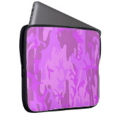 Lila Camouflage-Muster Laptopschutzhülle (Vorne Rechts)