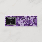 Lila Camouflage-Muster, Militär, Armee Mini Visitenkarte (Rückseite)