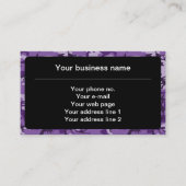 Lila Camouflage-Muster, Militär, Armee Visitenkarte (Vorderseite)