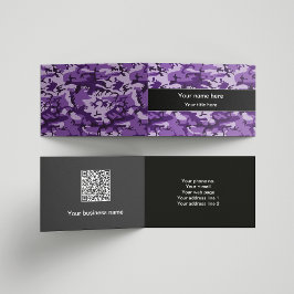 Lila Camouflage-Muster, Militär, Armee Visitenkarten