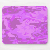 Lila Camouflage-Muster Mousepad (Vorne)