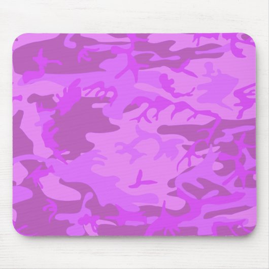 Lila Camouflage-Muster Mousepad (Vorne)