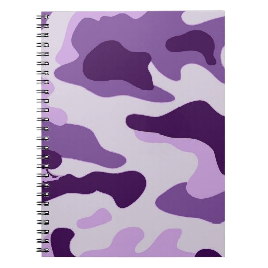 Lila Camouflage Notizblock (Vorderseite)