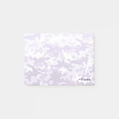 Lila Camouflage Post-it Klebezettel (Vorderseite)