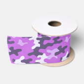 Lila Camouflage Satinband (Spule)