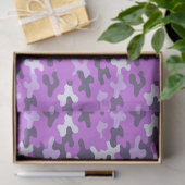 Lila Camouflage Seidenpapier (Geschenk)