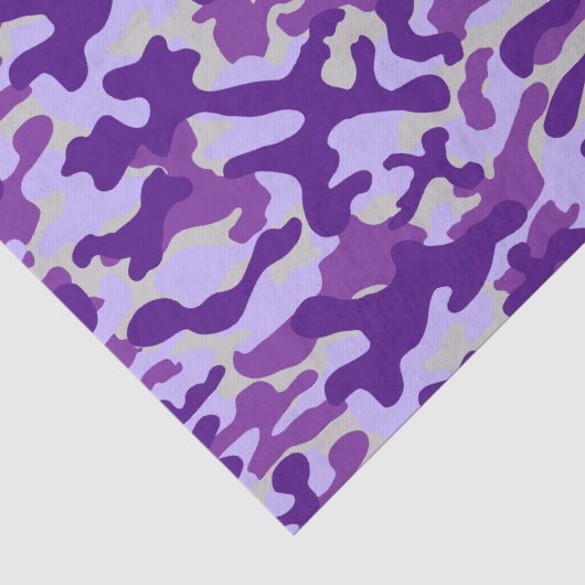 Lila Camouflage  Seidenpapier (Detail)