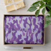 Lila Camouflage  Seidenpapier (Geschenk)