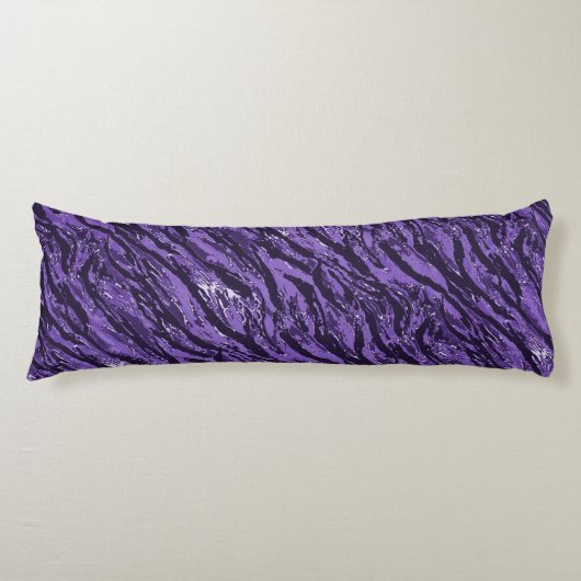 Lila Camouflage Seitenschläferkissen (Vorderseite)