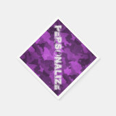 Lila Camouflage Serviette (Ecke)