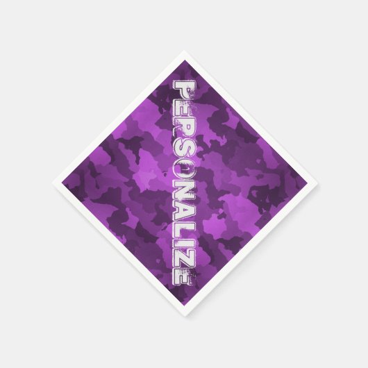 Lila Camouflage Serviette (Ecke)